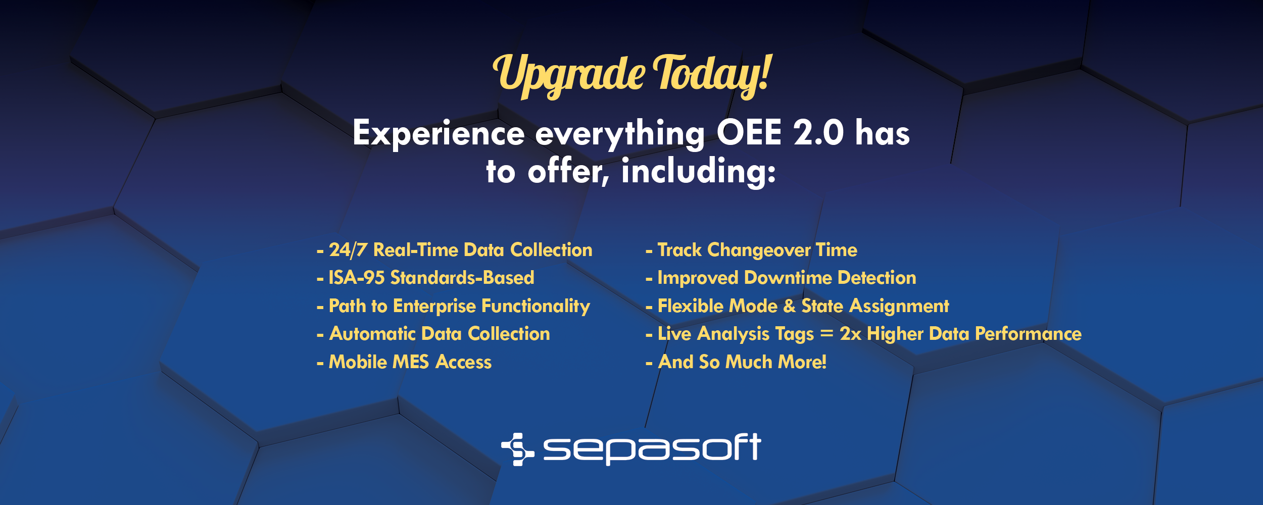 Upgrade from OEE 1.0 to OEE 2.0 Today