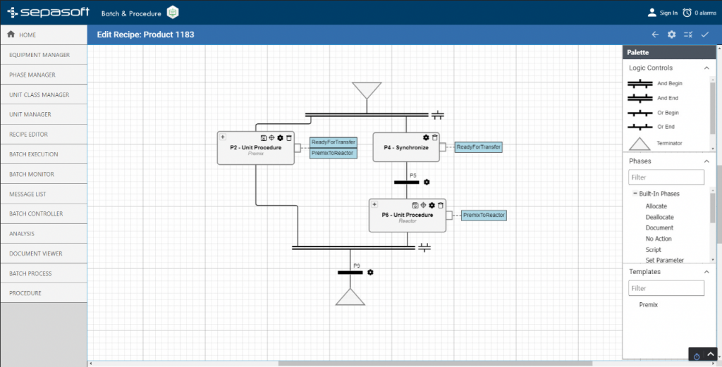 Batch Graphical Recipe Editor Image